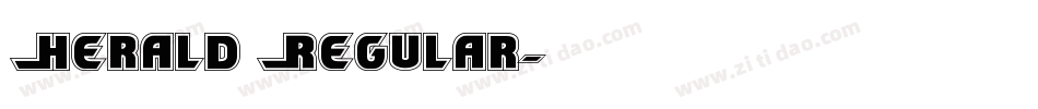 Herald Regular字体转换